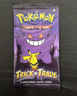 Pokemon Trick or Trade 3 Card Mini Booster Pack-Halloween-New - Image 1