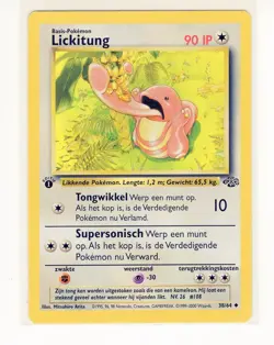 1x ~NL~ DUTCH Lickitung 38/64 1st Edition Pokemon Card (G8) - Image 1