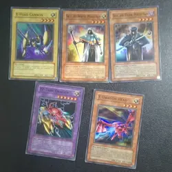 Konami Yu-Gi-Oh! TCG 5 Card Lot MFC X-Head Cannon Skilled White Magician YZ-Tank - Image 1