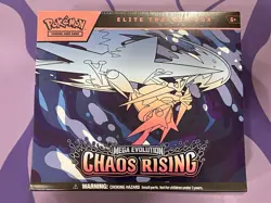 Pokemon TCG CHAOS RISING ETB Factory Sealed New Slight Ding On Plastic See Pics - Image 1