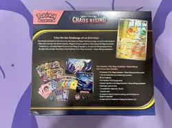 Pokemon TCG CHAOS RISING ETB Factory Sealed New Slight Ding On Plastic See Pics - Image 2