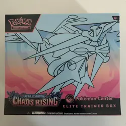 Pokemon TCG Mega Evolution Chaos Rising Pokemon Center ETB Factory Sealed - Image 1