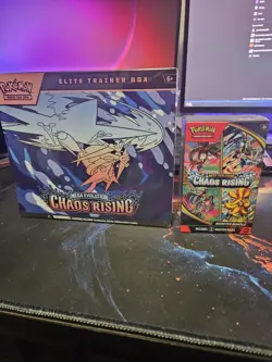 Pokemon Tcg Sealed Chaos Rising ETB And Booster Bundle Factory Sealed - Image 2