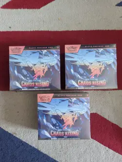 Pokemon TCG Chaos Rising ETB Brand New Factory Sealed x3 - Image 1
