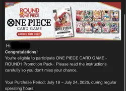 Bandai One Piece X ROUND1 Promotion Pack - English PREORDER - SHIPS 7/20 ✅ - Image 2