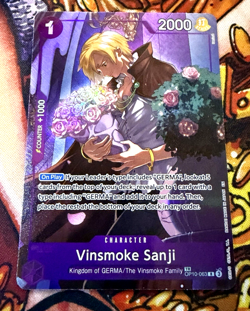 Vinsmoke Sanji TR OP10-063 Alternate Art One Piece Legacy Of The Master English - Image 1