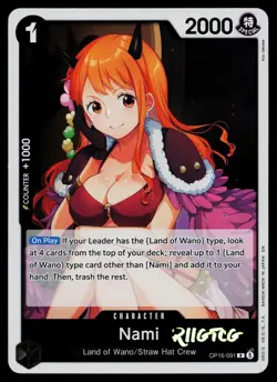 Nami OP16-091 The Time of Battle Foil NM One Piece - Image 1