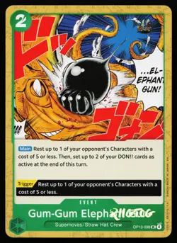Gum-Gum Elephant Gun OP13-038 Carrying On His Will One Piece NM - Image 1