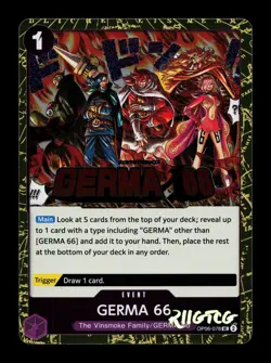 GERMA 66 (Pirate Foil) OP06-078 Premium Booster -The Best- Vol. 2 LP One Piece - Image 1