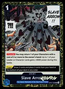 Slave Arrow (Pirate Foil) OP07-056 Prb-02 One Piece NM - Image 1