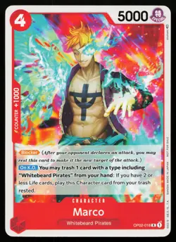 Marco (Promotion Pack 2023) OP02-018 One Piece Promo One Piece NM - Image 1