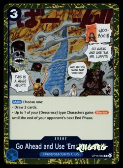 Go Ahead and Use 'Em, Mr. Luffy!!! OP15-055 One Piece NM - Image 1