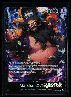 Marshall.D.Teach OP09-081 Starter Deck 27 One Piece Foil NM - Image 1