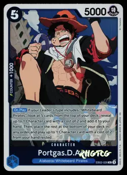 Portgas.D.Ace EB02-028 Extra Booster: Anime 25th Collection One Piece NM - Image 1