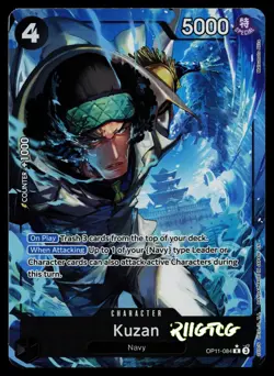 Kuzan (Alternate Art) OP11-084 A Fist of Divine Speed Foil NM One Piece - Image 1