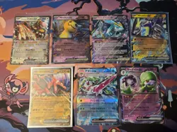 Pokemon Scatlet Violet Ex Black Star Promo Lot + Japanese 7 Card - Image 1