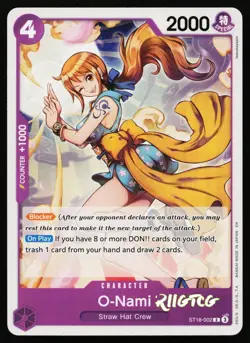 O-Nami (Reprint) ST18-002 Premium Booster -The Best- Vol. 2 One Piece NM - Image 1