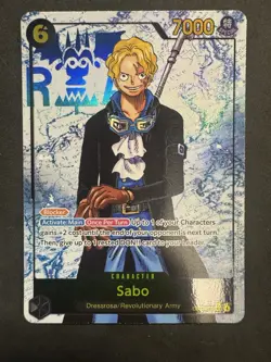 Sabo OP13-120 SEC ALT ART Parallel Foil English Carrying on His Will OP13 - Image 1