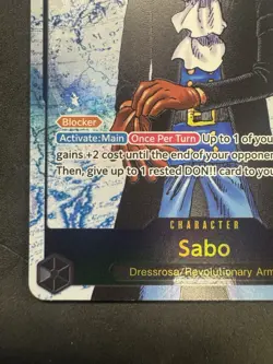 Sabo OP13-120 SEC ALT ART Parallel Foil English Carrying on His Will OP13 - Image 2