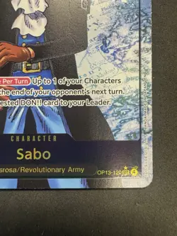Sabo OP13-120 SEC ALT ART Parallel Foil English Carrying on His Will OP13 - Image 3