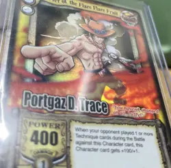 2006 One piece CCG - Portgaz D. Trace (Ace) SR holo - Image 2