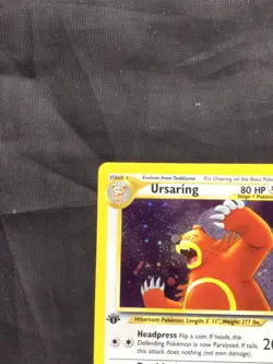 Pokemon Cards: Neo Discovery 1st Edition Rare Holo: Ursaring 15/75 - Image 3