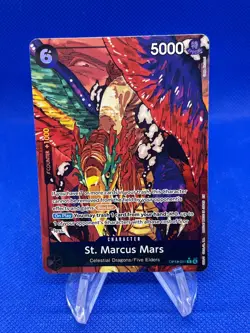 One Piece Carrying On His Will St Marcus Mars OP13-091 Alternate Alt Art Rare NM - Image 1
