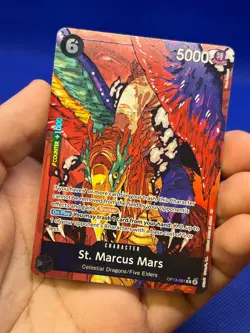 One Piece Carrying On His Will St Marcus Mars OP13-091 Alternate Alt Art Rare NM - Image 2