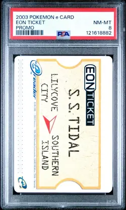 2003 POKEMON E CARD PROMO EON TICKET PROMO PSA 8 NM-MINT - Image 2