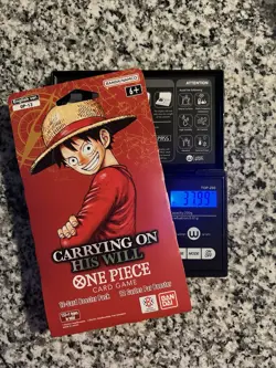 One Piece OP-13 Carrying On His Will Sleeved Booster Pack HEAVY 38G - Image 1