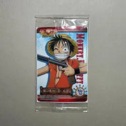 RARE Monkey D. Luffy No.12 Sealed - One Piece Ice Card 2005 Bandai Japan B491 LL - Image 1