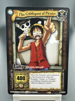 One Piece CCG The Guidepost of Pirates Luffy CH030 2005 Vintage English - Image 1
