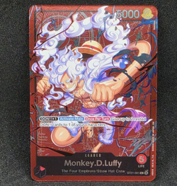 Bandai One Piece Monkey D. Luffy Leader ST21-001 Alt Full Art Foil 5000 EN - Image 1