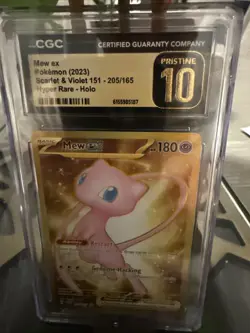MEW EX 2023 SCARLET AND VIOLET 151- 205/165 HYPER RARE HOLO PRISTINE 10 - Image 1