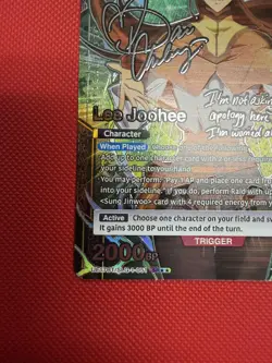 Lee Joohee (051) (SR**) - UE17BT: SOLO LEVELING (UE17BT) Union Arena Signed Sig - Image 5