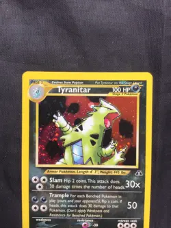 Pokemon Cards: Neo Discovery Rare Holo: Tyranitar 12/75 - Image 2
