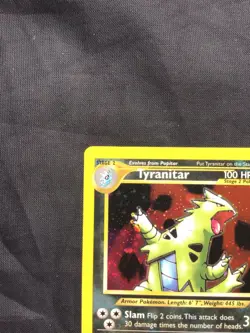 Pokemon Cards: Neo Discovery Rare Holo: Tyranitar 12/75 - Image 3