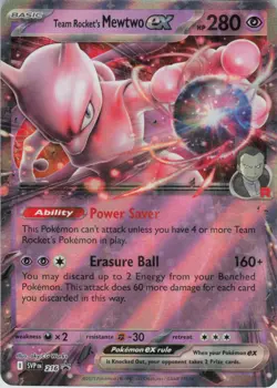 Team Rocket's Mewtwo ex Promo SV: Scarlet & Violet Promo Cards 216 NM Holo - Image 1