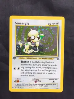 Pokemon Cards: Neo Discovery 1st Edition Rare Holo: Smeargle 11/75 - Image 1