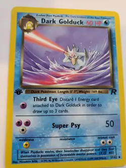 Dark Golduck 1st Edition Team Rocket Non Holo Pokemon Card Base WOTC NM - Image 1