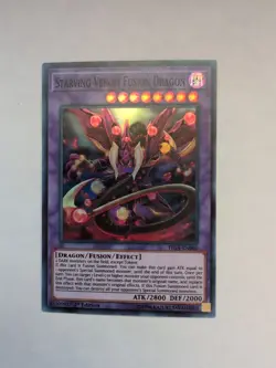 Yugioh Starving Venom Fusion Dragon FIGA-EN060 Super Rare 1st Ed NM - Image 1
