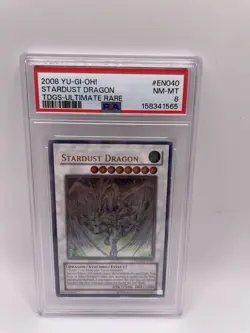 YUGIOH! Stardust Dragon (UTR) Ultimate Rare UNL TDGS-EN040 PSA 8 - Image 1