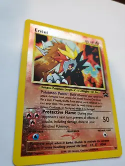 Entei Promo Holo Pokemon Card Base WOTC NM - Image 2