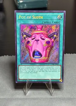 Yu-Gi-Oh! Pot of Sloth 1st Ed Secret Rare CORI-EN061 2x - Image 1