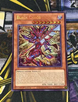 Yugioh Black Chaos CORI-EN001 SECRET RARE NM - Image 1