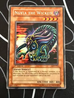 Nuvia the Wicked LON-013 Rare Labyrinth of Nightmare Yu-Gi-Oh 1st Edition LP - Image 1