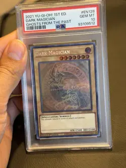 Dark Magician GFTP-EN128 1st Edition Ghost Rare Yugioh PSA 10 - Image 3