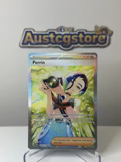 Pokemon TCG Trainer Perrin Special Illustration Card Twilight Masquerade 220/167 - Image 1