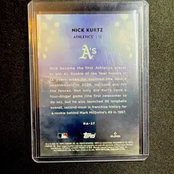 Topps 2026 Home Field Advantage- Nick Kurtz Athletics #HA-37 SSP Insert! Rare - Image 2