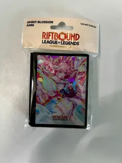 Riftbound League of Legends Spirit Blossom Ahri Art Card Sleeves - NEW - Image 1